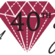 Red Diamond with the words Ruby 40th Jubilee