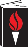 Black book with a red torch - Freedom to Read Foundation logo